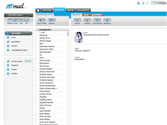 Adressbuch Screenshot