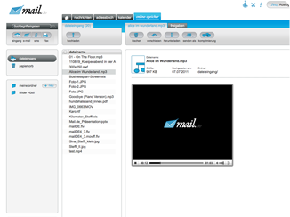 Online-Speicher Screenshot